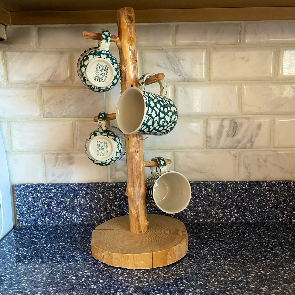 Homemade Wooden Mug Tree